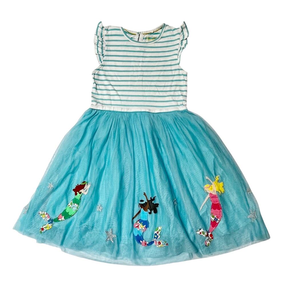 Mini Boden Mermaid Appliqué Tulle Dress Size 9/10